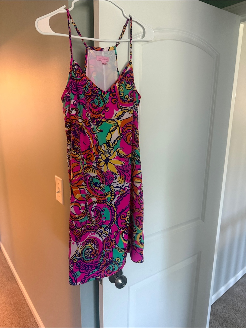 Lilly Pulitzer Pink Paisley-Print Mini Slip Dress